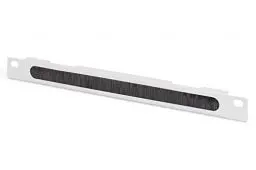 Produktbild: DIGITUS Kabeldurchführungspanel - 10-Zoll (254 mm) - Kabel-Zuführung - Mit Bürstenleiste - 0,5HE - Grau