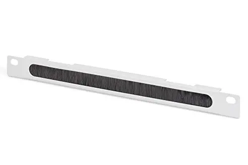 Produktbild: DIGITUS Kabeldurchführungspanel - 10-Zoll (254 mm) - Kabel-Zuführung - Mit Bürstenleiste - 0,5HE - Grau