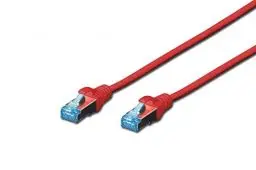 Produktbild: DIGITUS LAN Kabel Cat 5e - 3m - CCA Netzwerkkabel Mit RJ45 - SF/UTP Geschirmt - Kompatibel zu Cat-6 & Cat-5 - Rot