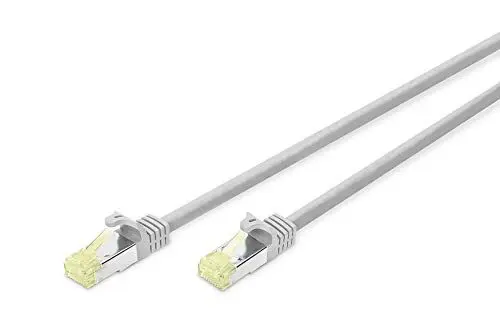 Produktbild: DIGITUS LAN Kabel Cat 6A - 4m - 100% Component Level Geprüft - RJ45 Netzwerkkabel - S/FTP Geschirmt - Grau