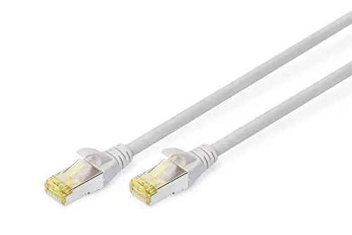 Produktbild: DIGITUS LAN Kabel Cat 6A - 7m - RJ45 Netzwerkkabel - S/FTP Geschirmt - Kompatibel zu Cat-6 & Cat-7 - Grau