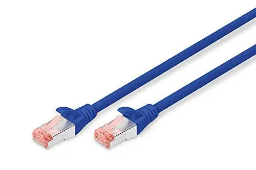 Produktbild: DIGITUS Professional DK-1644-0025/B CAT 6 S-FTP Patchkabel/Netzwerkkabel, LSZH, Kupfer, AWG 27/7, 0.25m, Blau