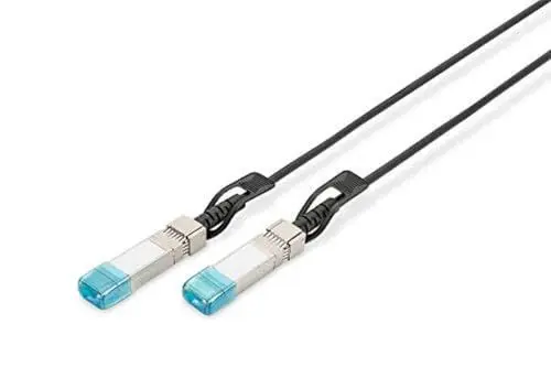 Produktbild: DIGITUS SFP+ DAC-Kabel - 10 Gbit/s - kompatibel mit HP Aruba - Netzwerkkabel - 2 m - Direct Attach Cable - Direct Attach Copper - AWG30 Twinax - Schwarz