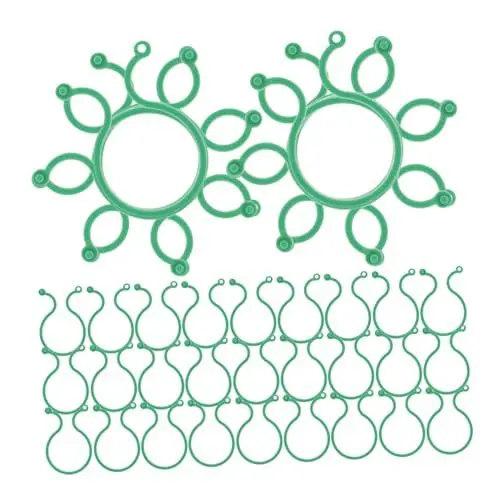 Produktbild: DIKACA Pflanzenklammern Tomatenclips Pflanzenclips Für Gemü Und Obst Universelle Pflanzensicherung Wiederverwendbare Clips Für Weinreben Tomaten Und Kletterpflanzen Stabil Und Zuverlässig Für