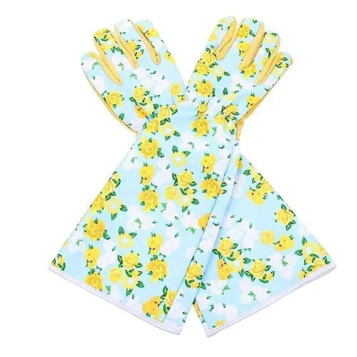 Produktbild: DIKACA 1 Paar bedruckte Gartenhandschuhe Arbeitshandschuhe kakteendünger holly Fäustlinge Gartenhandschuhe für Damen Gartenhandschuhe herren draussen Schutzausrüstung Mann Kunstleder