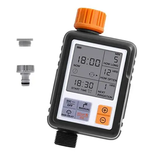 Produktbild: DIKACA Gartenbewässerungstimer Sprinkler-Controller Regenverzögerung Einfache Programmierung Für Automatisches Bewässerungssystem