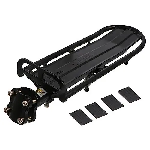 Produktbild: DIKACA 1stk Hintere Ablage Fahrrad Gepäckträger Fahrradträger Hinten Fahrrad Gepäck Gepäckwagen Für Fahrradträger Rückenlehne Hochfeste Aluminiumlegierung