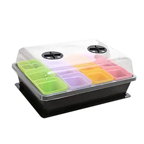 Produktbild: DIKACA 20st Anzuchtschalen Für Samen Pflanzenkeimungsset Quadratisches Tablett Pflanzenkeimschalen Pflanzen-Starter-töpfe Anzuchtschalen Für Saatgut Keimungs-Kits Saatschale Topfpflanze