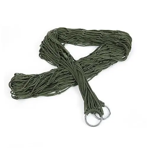 Produktbild: DIKACA Robuste Und Atmungsaktive Nylon-hängematte – 2-teiliges Freizeitbett Für Den Außenbereich Zum Aufhängen Nickerchenbett Für Unterwegs
