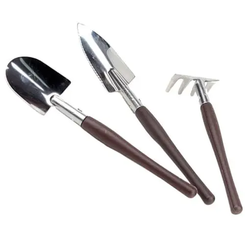 Produktbild: DIKACA 3 Stück 1 Set Topfgartenwerkzeug Spielzeug Kleine Gartenschaufel Mini Gartenwerkzeug Minischaufel Handliche Gartenschaufel