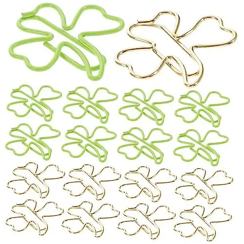 Produktbild: DIKACA 45 Stk Büroklammer Aus Kleeblatt Mini- Clips Notizklammern Clips Formen St. Patrick s Day Decorations Lesezeichen-clips Lesezeichen Pin Modellieren Umspritzen Testpapierhalter