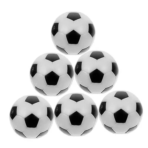 Produktbild: DIKACA 6st Baby-Geschenk Mini-tischfußball Kleine Kickerbälle Offizieller Tabletop-spielball Kleiner Fußball Babygeschenke Fußball Beleuchten Zubehör Weiß Schüttgut Fußballmaschine Kind