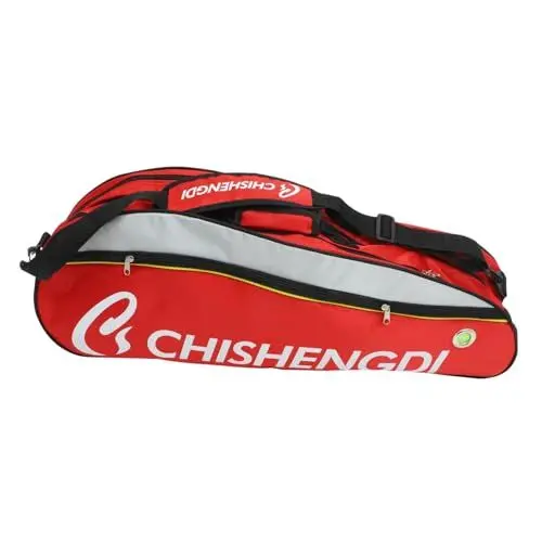 Produktbild: DIKACA Badmintontasche Leichte Tennistasche Racketball-Tasche 6 Schläger Tennistasche Tennis-Einkaufstasche Racquetballschlägertasche Nylon Täglicher Gebrauch Fräulein Schultertaschen