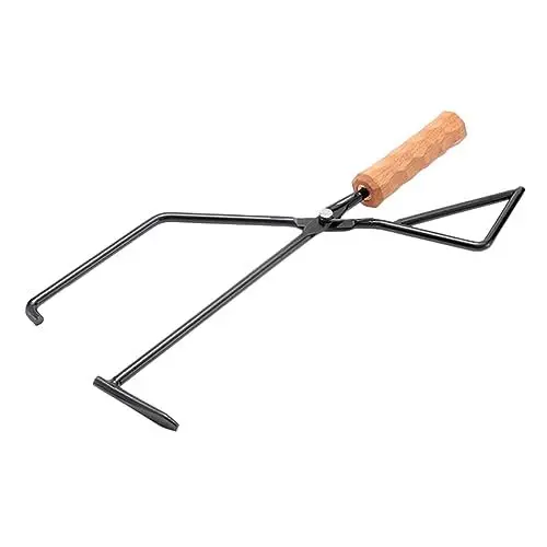 Produktbild: DIKACA Schamottezange Für Holzkohle Feuerstellen-werkzeuge Für Den Außenbereich Robuster Klemmgriff Aus Metall Grillzange Schamottezange Für Camping