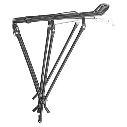 Produktbild: DIKACA Fixie-Fahrrad Heimtrainer Fahrrad Gepäckträger Fixie-Bike Gepäckständer Für Mountainbikes MTB Zurück Hinteres Regalfach Fahrräder Hinterer Stand Reisen Fahrrad Rückenlehne