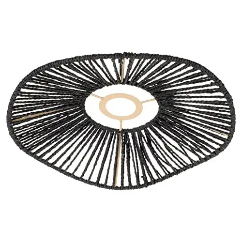 Produktbild: DIKACA Geflochtener Lampenschirm pendelleuchte kronleuchter Rattan-Hängelampenschirm -Hängelampenschirme Tischlampenschirme Deckenventilator Lichtabdeckung gewebter Lampenschirm