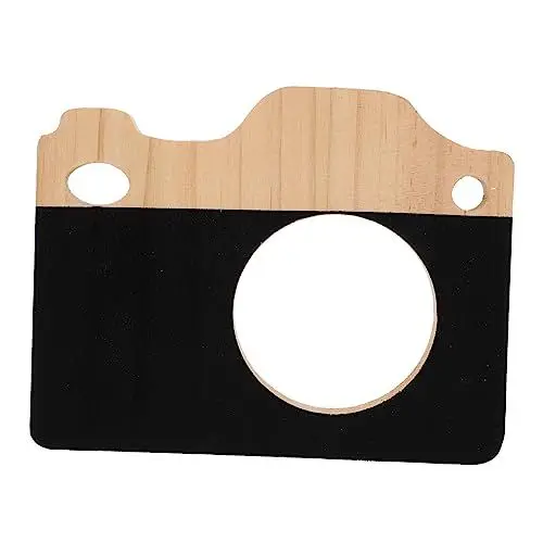 Produktbild: DIKACA Hölzerne Kamera Ornament Kamera Für Kinder Kamera-Figur-Statue Kamera Schmücken Kameraförmiges Dekor Kamera-statuen-dekore Kamera Desktop Schmücken Spielzeug Karikatur Büro Holz
