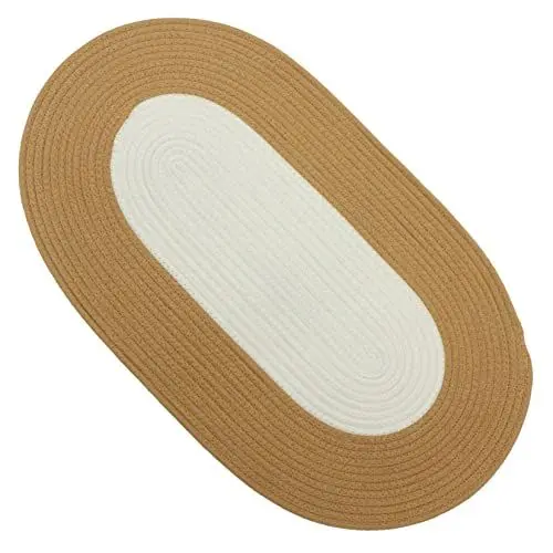Produktbild: DIKACA Nordic Home Baumwollseilmatte Ovaler Juteteppich Fußmatten Für Den Außenbereich Teppich Im Schlafzimmerbereich Vordertürläufer Jute-geflochtener Teppich Vorbau Fußabtreter