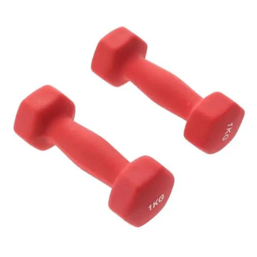 Produktbild: DIKACA Paar Hanteln Trainieren Handglocke Yoga Heimübungsspielzeug Allgemeine Hanteln Für Po-training Spielzeug-ampel Brillenband Spielzeuge Hexagon Rot Dropshipping Kleine Hantel Kind