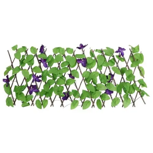 Produktbild: DIKACA Künstliche Grüne Pflanzenzaun-bildschirm Faux Leaf Trellis Für Hof- -grünwand Für Den Garten