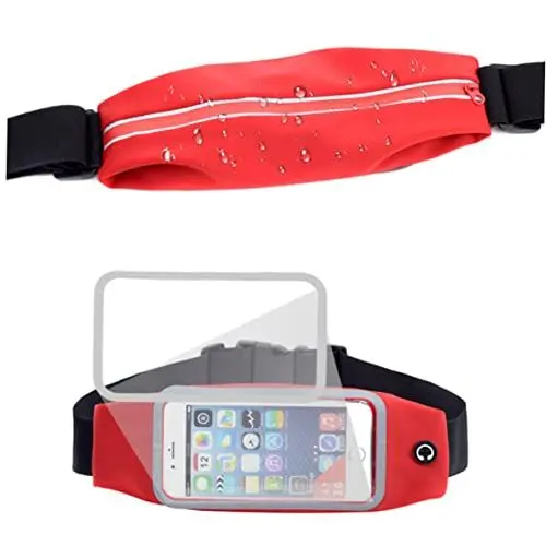 Produktbild: DIKACA Sportliche Hüfttasche Fitnessgürtel Taillenband Zum Laufen Jogginggürtel Laufender Wassergürtel Laufbänder Bauchtasche Trainieren Trainingsgürtel Handyhalter Fräulein Tragbar