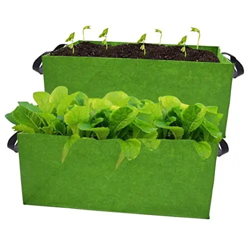 Produktbild: DIKACA Pflanzbeutel Aus Filz 2er-Pack Dünne Pflanzbeutel Für Kräuter Blumen Und Gemüse Für Den Garten Im Innen- Und Außenbereich