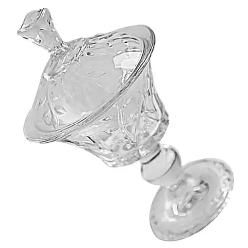 Produktbild: DIKACA Glas Dessertschalen Mit Fuß Transparente Schalen Für Eiscreme Pudding Und Snacks Für Zuhause Partys Und Restaurants Teiliges Mit Deckel