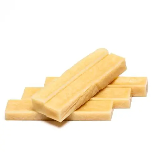 Produktbild: Dilecti Natürliche Käse Kauknochen für Hunde - Sehr Schmackhafte, Harte und Haltbare Natürliche Kauknochen Werden Ihren Hund für Eine Weile Beschäftigen. (Größe XS, 5er-Pack)