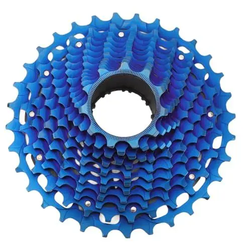 Produktbild: Dilwe 12-Gang-Kassette, Fahrradkassette Stahl 32T Kassette Hohldesign Fahrradschwungrad Geräuscharme Kassette für Rennrad (White)