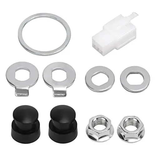 Produktbild: Dilwe Fahrradnaben-Motormuttern-Unterlegscheiben-Kit, Stahl, mit 12 mm Schaft f¨¹r universelle FahrradkomponentenElectric refitting AccessoriesZubehör für E-Bike-Umrüstung