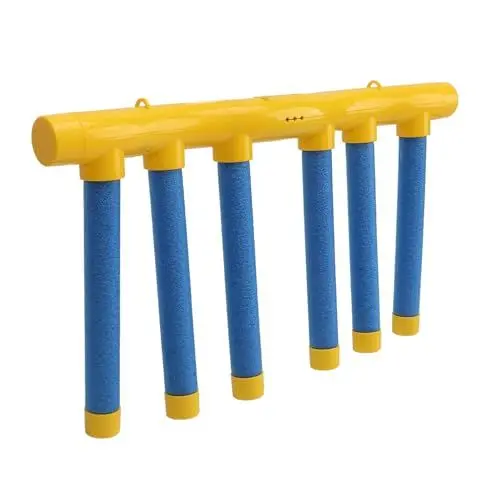 Produktbild: Dilwe Falling Sticks-Spiel, USB-Schnittstelle | Eingebauter 1200-mAh-Akku, Fangstöcke-Spiel für, Fallende Stöcke-Spielspielzeug für, Gelb und Blau