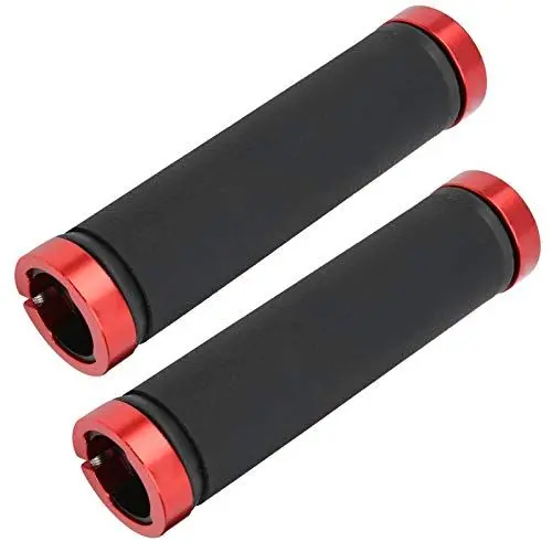 Produktbild: Dilwe GUB - 607 Fahrradlenkergriff aus Mikrofaserleder bequem und STO?d?mpfend, beidseitiger Verriegelungsgriff f¨¹r Mountainbike 22,2 mm Rohrdurchmesser(Schwarzer roter Ring) and Bicycle Spare Parts