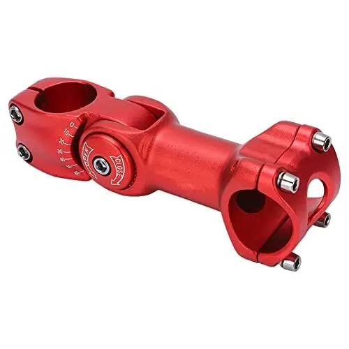 Produktbild: Dilwe LeBycle Fahrrad Vorbau, 31,8x110mm, 60¡ã Verstellbarer, MTB-Lenkervorbau-Riser f¨¹r die meisten Fahrr?der(rot) and Spare Parts