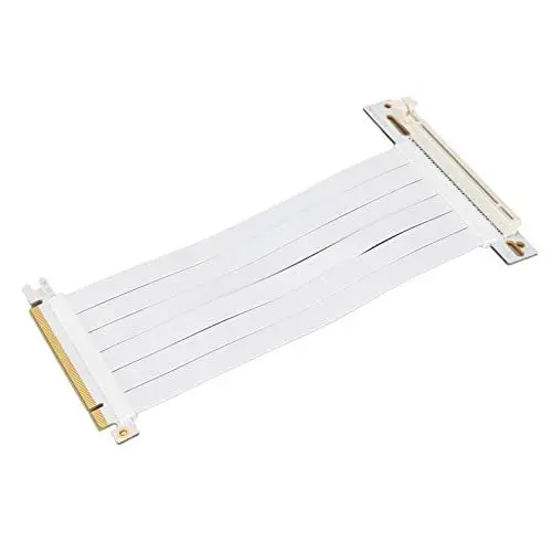 Produktbild: Dilwe PCI-E X16 3.0 Extender Riser Kabel, PCIe Verlängerungskabel 20cm 128Gbps High Speed ​​PCI Express Schnittstellenadapter für Grafikkarte Soundkarte Netzwerkkarte(Weiß)