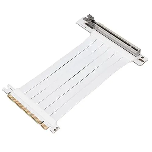 Produktbild: Dilwe PCI E X16 3.0 Extender Riser Kabel, PCI E Verlängerungskabel 15 cm 128 Gbit/s Hochgeschwindigkeits Riser Karte für Grafikkarte Soundkarte Netzwerkkarte (Weiß)