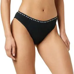Produktbild: Dim Perioden Unterwäsche Waschbarer Periodenslip Starke Blutung - Dim Protect Bio Damen x1, Black, XL