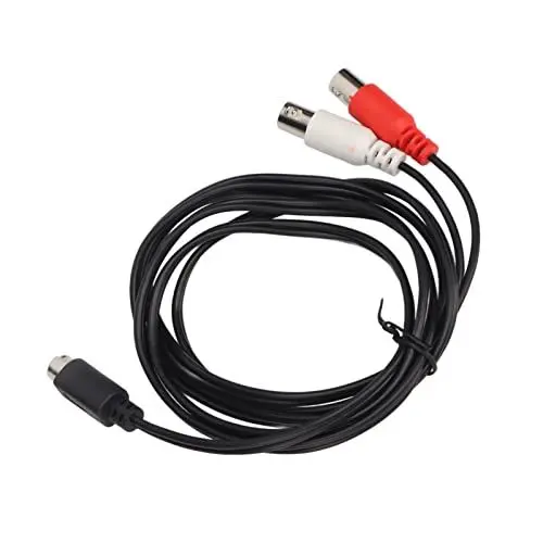 Produktbild: DIN 4 Pin auf 2 BNC Y-Splitterkabel, DIN 4 Pin auf 2 BNC Kabel Stecker auf Buchse Klare Signalübertragung für Unterbrecherbox