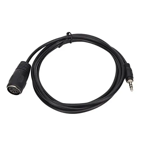 Produktbild: Annadue DIN 5 polig auf 3,5 mm Kabel, 5 polige DIN Buchse auf 3,5 mm Stecker Audio Adapterkabel, Professionelles Reinkupfer Audio Konverterkabel für ältere Lautsprechersysteme, 1,5 M