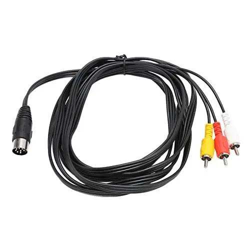 Produktbild: DIN 8-Pin auf 3 -Kabel, DIN 8-Pin-Stecker auf 3 -Stecker, Stereo-AV-Draht für Video-Audio-Geräte-Signalausgang, 9,8 Fuß