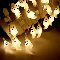Produktbild: Ding Yongliang halloween dekoration, LED Schnurlicht 1.5m10 LEDs Geist Lichterkette, Dekoration Lichter Batteriebetrieben für Halloween Weihnachten Party