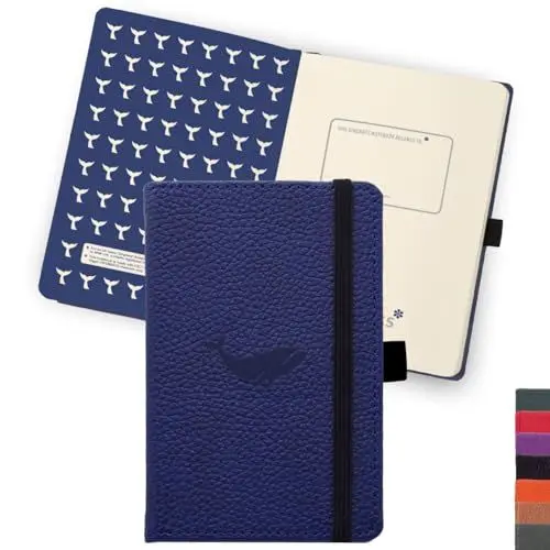 Produktbild: Dingbats* - Tierwelt Kleines Notizbuch A6 Gepunktet - Hardcover PU Leder Journal für Arbeit, Reisen - Elastischer Verschluss, Stifthalter, Lesezeichen