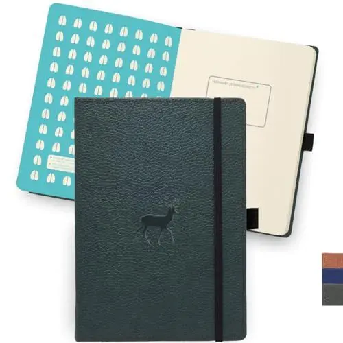 Produktbild: Dingbats* - Tierwelt Notizbuch A4 Blanko - Hardcover PU Leder Journal für Arbeit, Reisen - Tasche, Elastischer Verschluss, Stifthalter, Lesezeichen