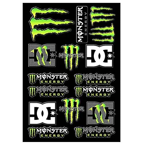 Produktbild: Diyxisk Monster Scratch Auto Aufkleber, Monster Energy Aufkleber Bogen, Sponsoren Aufkleber, Moto Motocross Stickers Kit, für Offroad Motorräder und Helme Motorrad Enthusiasten (Pfote)