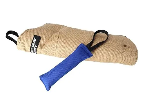 Produktbild: Dingo Gear Set Schutzarm aus Jute Midi weich Beißärmel Plus Beisswurst aus Nylcot Beißtraining für IGP K9 Sport Training Erwachsener Hunde Beißniveau 3 Fortgeschritten S10042