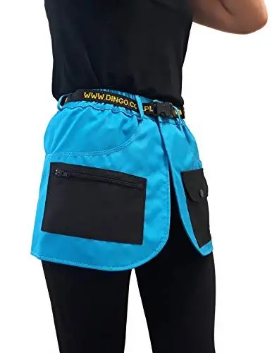 Produktbild: Dingo Trainingsgürtel, Sport, Agility, Apportieren, Gehorsam, Leinenführung, Nasenarbeit, Verhaltenstraining, Trainer Gürtel mit vielen Taschen Türkis Große L 16460-2