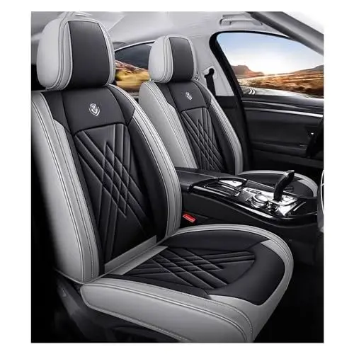 Produktbild: DINGQINGYUN Universal-Sitzbezug Komplett-Set Für Ford Puma K2/Puma St K2 2020-2024, AutositzbezüGe Set Leder, 5-Sitze Universal-SitzbezüGe Auto Komplettset(B)