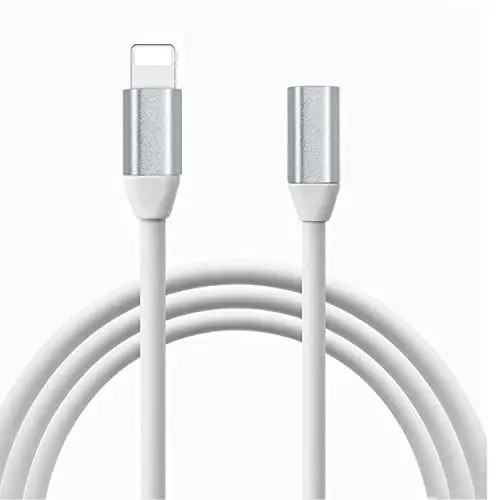 Produktbild: DingZan 3.3FT Weiß Lightning Verlängerung Kabel Lade Verlängerung Extender Dock, Männlich zu Buchse, Sync Kabel Anschluss Kompatibel iOS Geräte