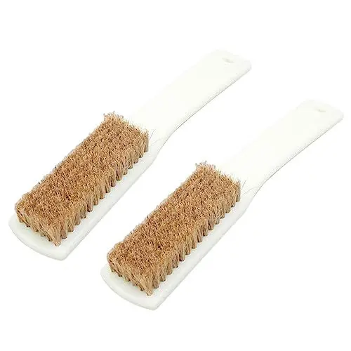 Produktbild: DINHEAROM 2stücke Kletterbürste Steinreinigungswerkzeug Für Felsenklettern Bürstenwerkzeuge Mit Griff Aus Wildschweinborsten Geeignet Als Reinigungsmittel Für Klettersport