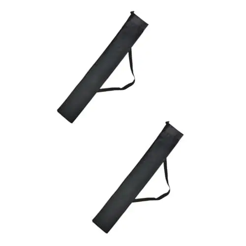 Produktbild: DINHEAROM 2st Tragetasche Für Gehstock Aufbewahrungstasche Tragetasche Für Trekkingstöcke Alpenstock Tasche Tragetasche Für Wanderstöcke Black