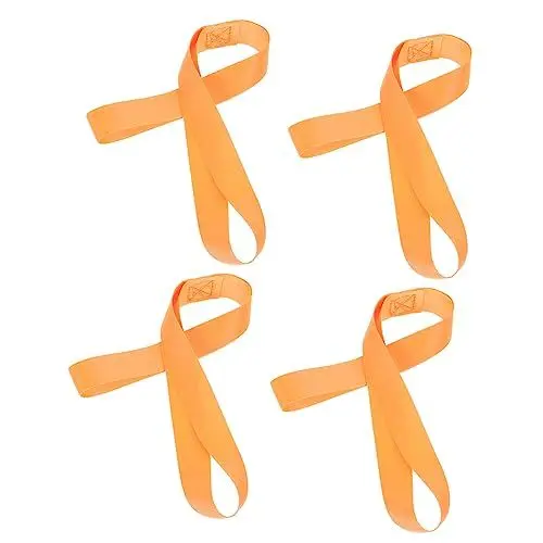 Produktbild: DINHEAROM 4 Stck Motorradsicherungsriemen Orange Strapazierfähige Nylon Spannbänder für Bikes und Roller Transport und Zurrgurte für Sicheres Reisen